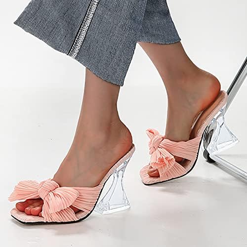 Sandálias femininas de Gufesf, sandálias de salto alto para mulheres sandálias cravejadas de primavera sandálias femininas sandálias casuais