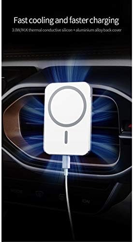 Yfqhdd 15w carregador de carros magnéticos qi USB AUTO FAST CARGA PROBELHE