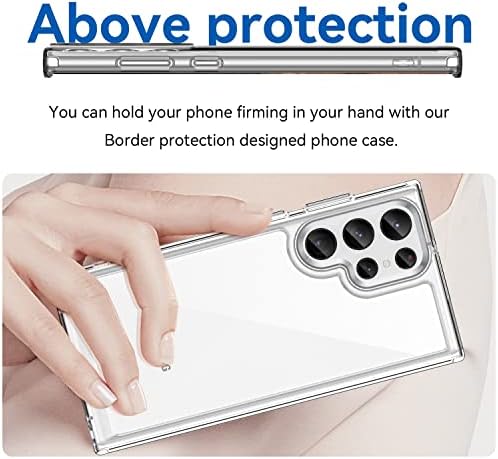 A capa de telefone compatível com a caixa Samsung Galaxy S22, [Proteção de grau militar] Tamas de tigela híbrida TPU à prova de choque de corpo inteiro.