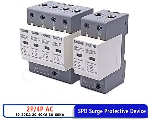 Proteção de surto de pércia SPD DASEB 2P 3P 4P 10〜20KA /20〜40KA /30KA〜60KA HOUSE Lightning Protector Protetor de baixa tensão Dispositivo de proteção