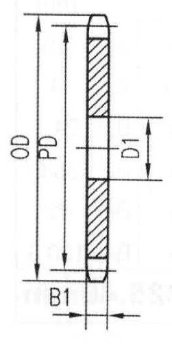 Ametric 120a15 polegadas ANSI 120-1 Placa de aço de aço, para a corrente 120 de fita com, 1-1/2 , largura de rolo