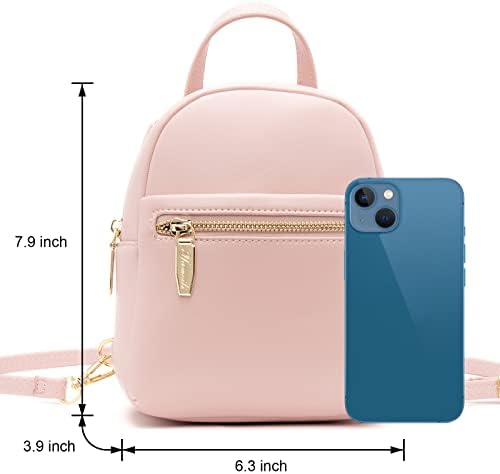 Mini bolsa de mochila para meninas adolescentes de couro fofo mochila feminina bolsa de ombro pequena bolsa azul