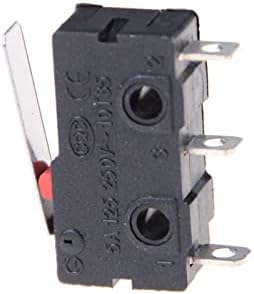 Interruptor de balancim ahloki 10pcs interruptor de limite 3 pinos n/o n/c 5a 250vac kw11-3z micro switch
