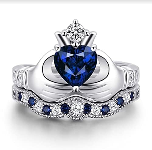 2023 Novo presente Jóias brancas de joias feitas à mão Corte de jóias de casamento de anéis de casamento de anel de luxo para mulheres vintage