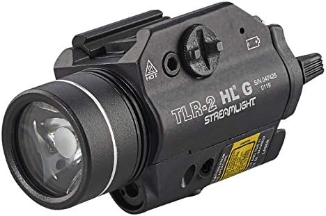 Streamlight 69889 TLR-1 HL 1000 lúmen Luz de arma com kit remoto duplo inclui interruptor de cauda seguro,
