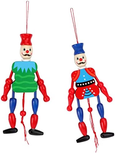 Kisangel 2pcs Natal decorativo quebra -nozes figuras de boneco de boneco de madeira que penduram estatuetas
