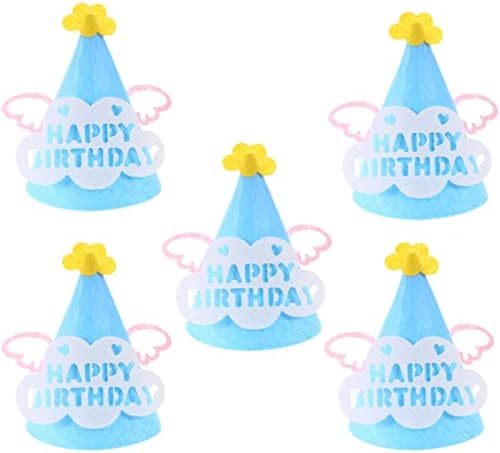 Didiseaon chapéus de menino bebê chapéus de menino chapéus de menina 5pcs Chapéus de festa de cone de festa Captos de arte engraçados Caps de arte para crianças decoração de adultos suprimentos