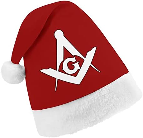 Freemason Logo Square Hat Christmas Plenus Pranta Cap Funny Feanie para a Festa Festiva do Ano Novo de Natal