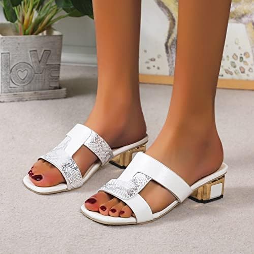 Sandálias Saltos da moda Os calçados casuais casuais dos dedos femininos lasses lascas de lapidado de lascas de