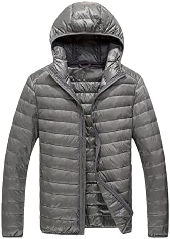 Autumn Winter Light Down Jacket Moda de moda masculina Capacada curta grande grande casaco leve e leve