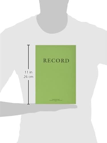 Livro de registro militar verde, livro de registros, livro de memorando, 8 x 10-1/2 Livro de