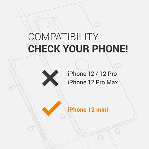 Caixa Kwmobile Compatível com Apple iPhone 12 Mini - Casa Crossbody Case Clear Transparent TPU Tampo com correia de metal - transparente/prata