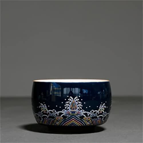 Ganfanren 2pcs xícara de chá cerâmica canecas xícaras de cerveja kung fu cemkey de uísque de vidro de vidro de cerâmica
