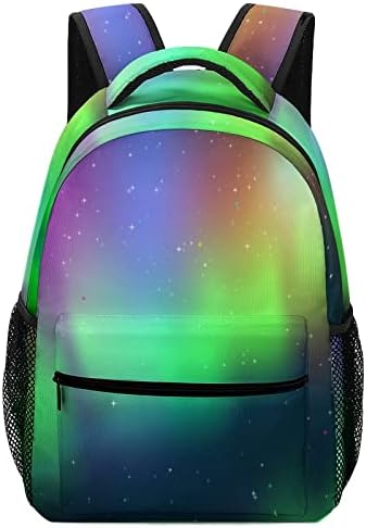 Aurora verde Mochilas Modas Moda Bolsa de ombro leve peso Mochila de vários bolsos para estudos escolares Compras