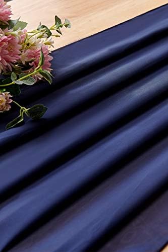 Aviviho Navy Blue Table Runner 10ft Tabel de chiffon Runner Mesa de casamento Runner 29 x 120 polegadas de comprimento para festas românticas para festa de bebê