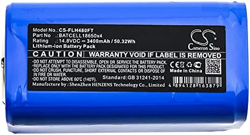Cameron Sino New 3400mAh / 50.32WhReplacement Battery Fit for Bigblue TL4000P, TL4500P, TL4800P, VL10000P, VL5800P, VL6500-TC, VL7200-TC, VL7500P, VL8000P-TC, VL8300P, VL9000P, VTL5500P
