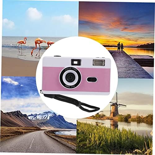 Solustre 4 PCs Câmera de filme retrô Presente vintage Filme vintage Câmera de viagem Câmera ABS Build- in