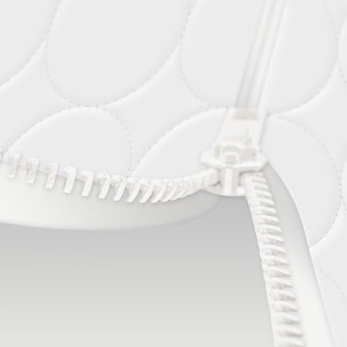 Solução, cobertura de protetor de travesseiro branco, impermeável, fronha de algodão com zíper