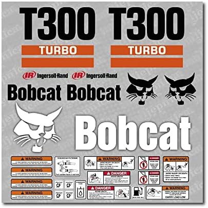 Bobcat T300 Turbo Carregador de pós -mercado Decal