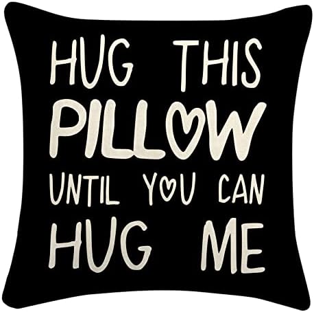 Abrace este travesseiro até que você possa me abraçar o travesseiro de arremesso de travesseiro decoração