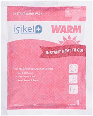 Isikel Instant Hot Pack - Pacotes de aquecimento de gel de ativação rápida descartável para dor, kits de primeiros socorros, sacos de emergência - Uso único compressa portátil para trás, ombro, abdômen, mãos