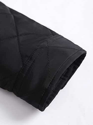 XinBalove Men for Jackets Men 1pc Flap Detalhe Casaco Quilted