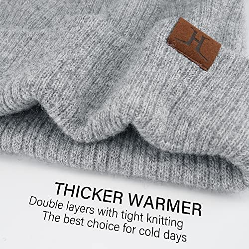 Chapéus de gorro de inverno para mulheres Conjunto de pescoço mais quente