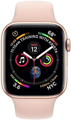 Apple Watch Series 4 - Case de alumínio dourado com Pink Sand Sport Band