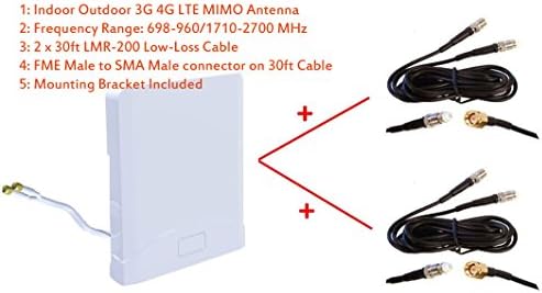 3G 4G LTE Indoor Outdoor Wide Band Mimo Antena para Verizon Novatel T1114 T1114V 4G LTE roteador