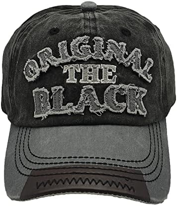 Original O boné de beisebol preto para homens Mulheres bordados de bordados ajustáveis ​​jeans lavados chapéu de moda de moda ao ar livre chapéus de hóquei
