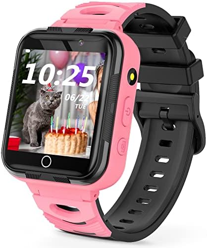 Etyasot Kids Smart Watch Boys Girls, relógios inteligentes para crianças com chamadas Dual Câmera 16 jogos Video Music Alarm Calculator Calelendar Watch, Gift for Girls meninos de 3 a 14 anos
