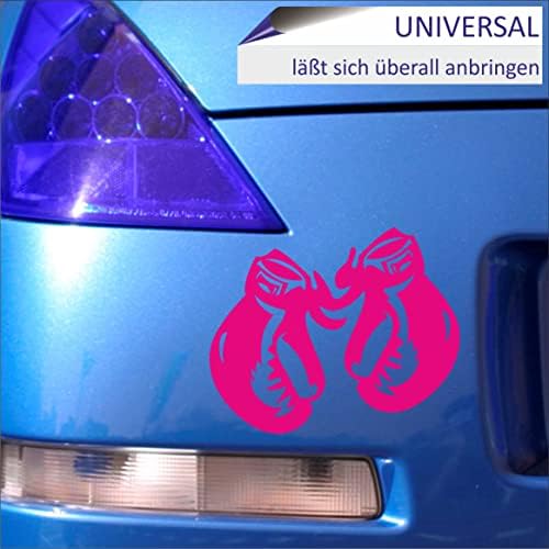 Adesivo de carro indigos ug - pára -choques - decalque - jdm - corte - luvas de boxe laptop fenster vinil - adesivo - rosa- 109mmx88mm
