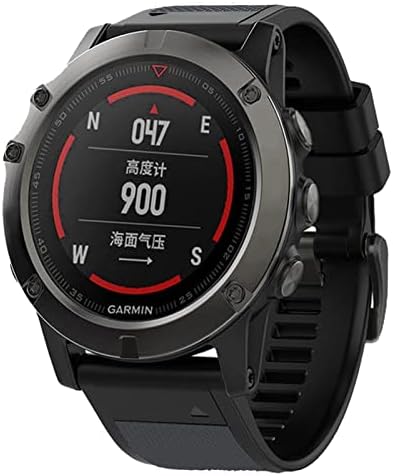 NFRFK 26 mm Silicone Rellow Relógio Relógio Bandas para Garmin Fenix ​​6x 6 Pro Smart Watch EasyFit Wrist