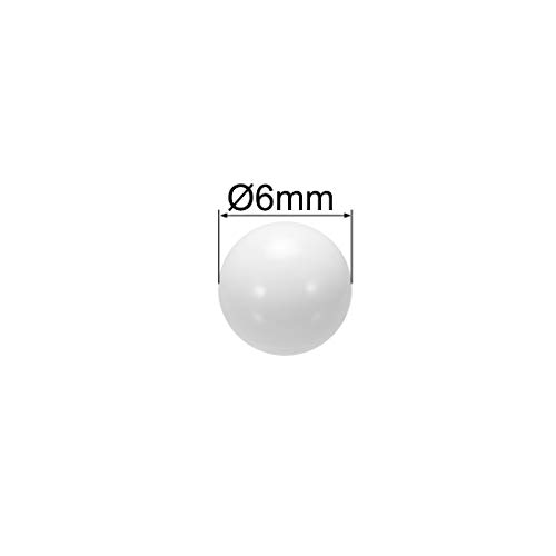 Uxcell 6mm Pom Coin Bolls, bola de rolamento de plástico 50pcs