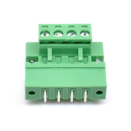 Willwin 5 Conjunto 5,08 mm ângulo reto de 13 pinos PCB PCB Blocks Terminal Blocks Green