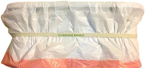 Bandz de lixo reutilizáveis ​​elásticos de borracha para latas de lixo, 1 pacote
