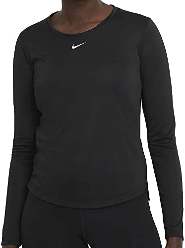 Nike feminino dri-fit uma camisa de manga longa preta tamanho xs