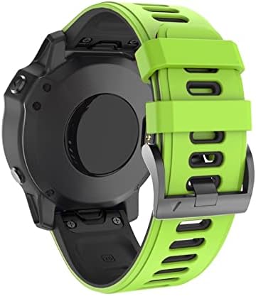 Gikos 22 26mm de faixa de vigilância rápida de ajuste para Garmin Fenix ​​6x Pro Watch Silicone EasyFit