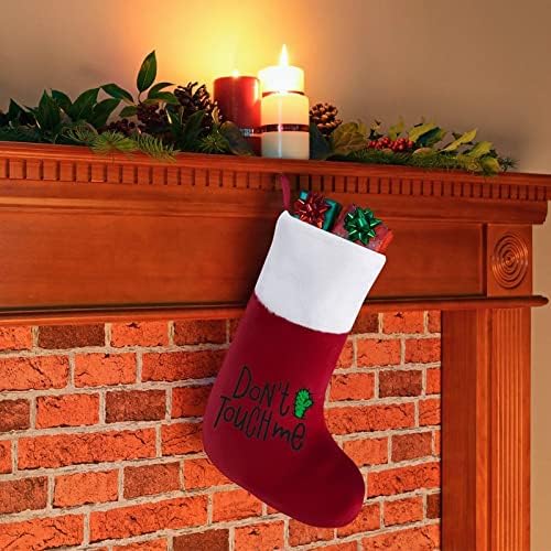 Não me toque meias de natal cactus meias de Natal Tree Ornamentos de Papai Noel Decorações penduradas para férias