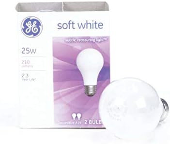 GE Classic Classic 25 watts Dimmable A19 Frosted Light Freptletlet Bulb E26 Base média 32457