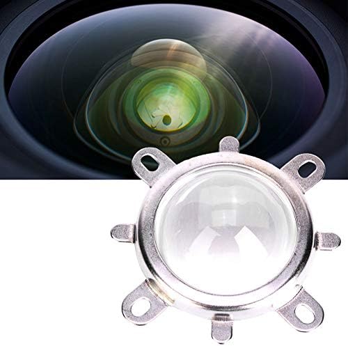 Lente LED vidro óptico, lente óptica de 44 mm de lente de vidro de 50 mm de copo de copo de colimador de 50 mm para uma luz de LED de 20 a 100W