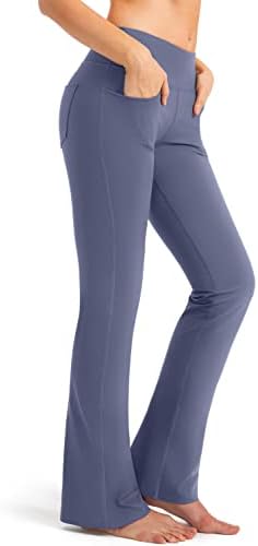 G Gradual Women's Calces com 4 bolsos calças de cintura de alta cintura Bootcut de ioga para mulheres