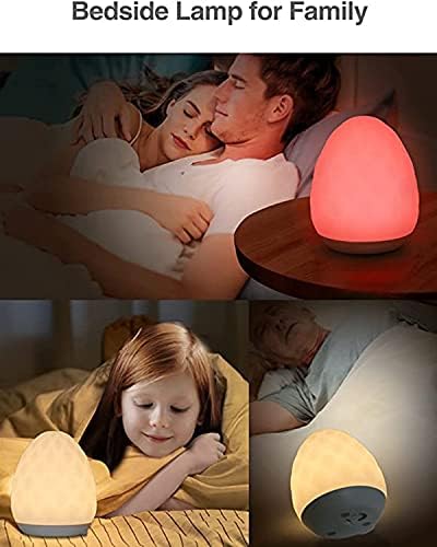Xiziyi Night Light for Kids, Luzes noturnas recarregáveis ​​de berçário de bebê, lâmpada de cabeceira de cabeceira de silicone macia para crianças, de mesa de cabeceira, controle de toque, cenário de tempo, mudança de cor, luz noturna diminuída