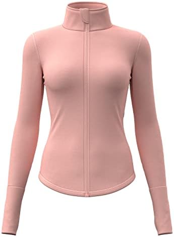 Locachy Full's Full Full Zip Lightweight Athletic Workout Jacket Slim Fit Sports Running Yoga Sportwear