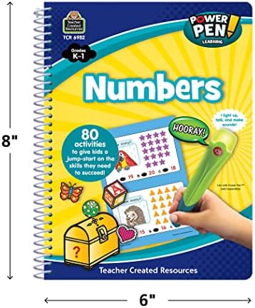 Professor criou Recursos Power Pen Learning Book, Números Grau K-1