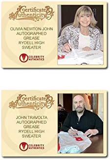 Olivia Newton-John e John Travolta Autografed Grease Sweater Rydell