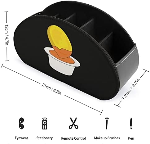 Holder de controle remoto de TV Nuggets de frango com 5 compartimentos PU Organizador de armazenamento