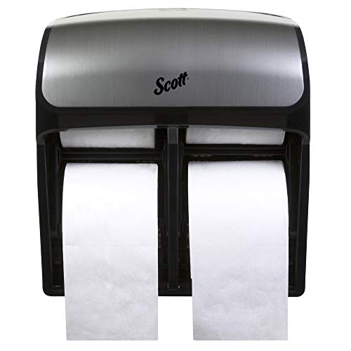 Scott Pro Mod de alta capacidade SRB Bath Tissue Dispenser, 12,75 ”x 6,3125” x 11,25 ”, para 4