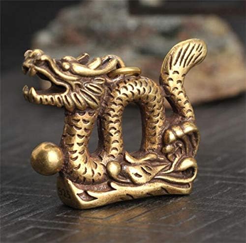 Comerbitando 1,5 polegada fengshui boa sorte antiguidades chinesas colecionáveis ​​colecionáveis ​​bronze bronze deus gent