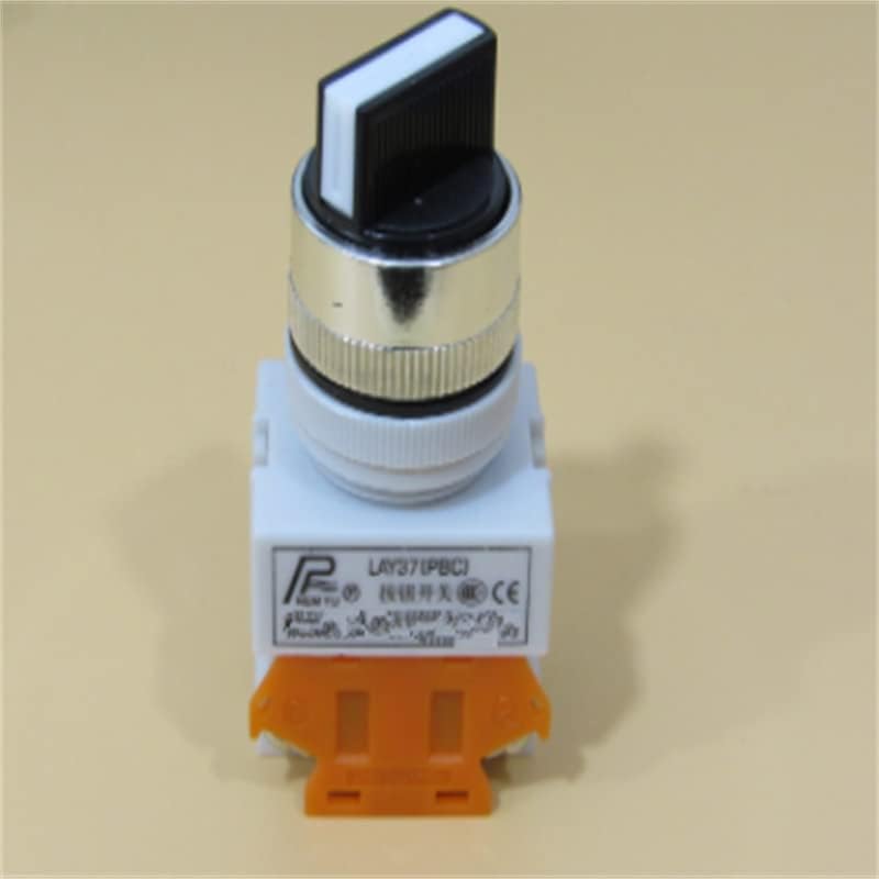 10pc/lote 2 Posição 1No 1NC Mantido Selector Seletor Switch Lay37-11x2 Montagem de 22mm